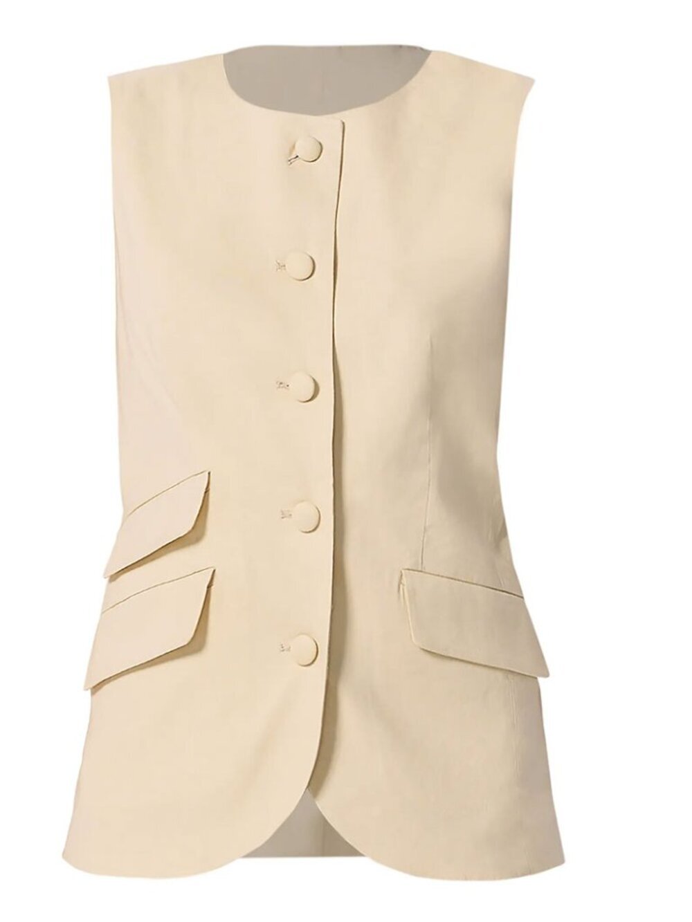 Rag & bone Slade Linen Blend Vest - Picture 6 of 7
